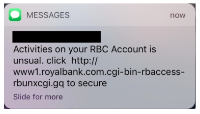 sms phishing
