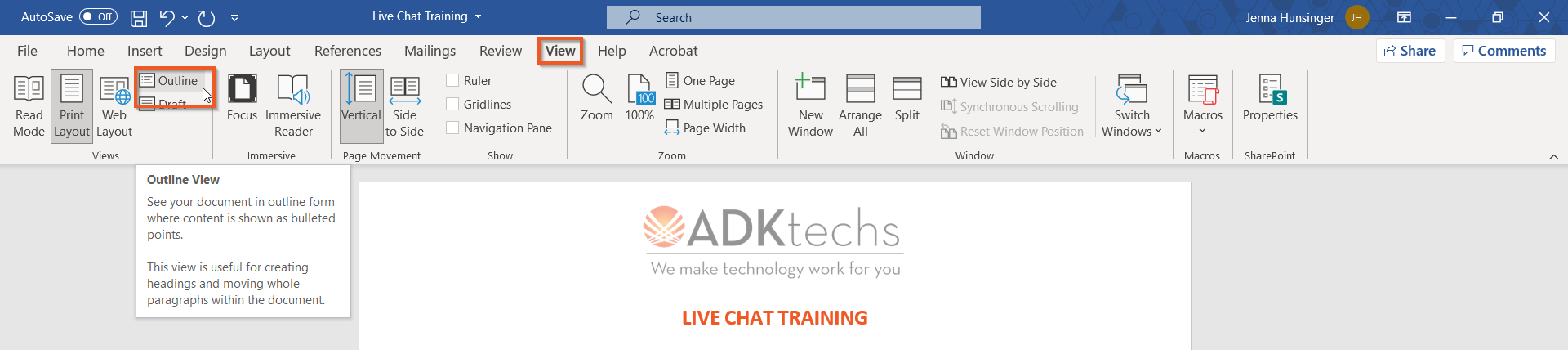 How to Quickly Create a PowerPoint from Word - ADKtechs